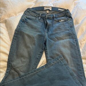 Frame Denim Medium Blue Wide-Leg Jeans